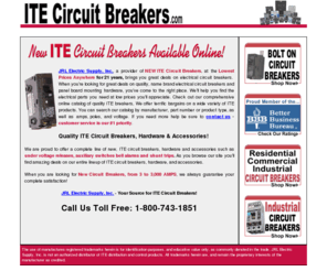 itecircuitbreakers.com: ITE Circuit Breakers
ITE Circuit Breakers, Fuses and Circuit Protection at JRL Electric Supply, Inc. a provider of quality circuit breakers. Your source for ITE circuit breakers, ITE breakers.