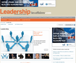 urgence-leadership.com: leadership - LesAffaires.com
Retrouvez toutes les informations leadership sur LesAffaires.com