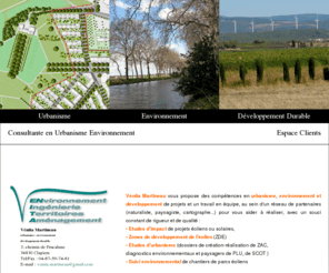 venita-developpement-durable.com: Vénita Martineau - consultante en urbanisme, environnement et développement durable
Vénita Martineau, consultante en environnement, urbanisme et developpement durable, à Montpellier.