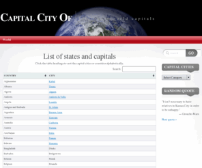 capitalcityof.com: «  List of states and capitals
List of states and capitals