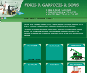 garpozis.com: Garpozis & Sons : Telehandlers - Forklifts - Access Platforms
