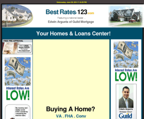 bestrates-123.com: Best Rates - 123 - an Mortgage Interest Rate Portal - Edwin Argueta, 
	PNC Mortgage & Beryl Gosney, Connect Realty, Inc.
BestRates-123.com is a Mortgage Interest Rate Portal, and a leading Homes & Loans Center, hosted by Edwin Argueta of PNC Mortgage & Beryl Gosney, Connerct Realty Inc