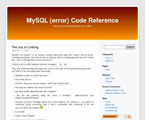 mysql-code.com: MySQL (error) Code Reference

