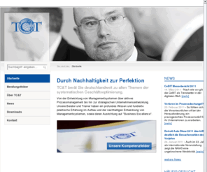 tct.de: TC&T Consult und Training GmbH - Unternehmensberatung
Unternehmensberatung für TQM, Geschäftsprozessoptimierung, Kennzahlensysteme, Re-Engineering, Effizienzsteigerung, Risikomanagement, Prozessmanagement und Integrierte Managementsysteme.