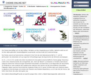 chemie-online.net: Chemie von A bis Z
