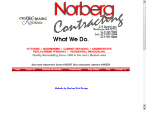 rob-norberg.com: Boston Kitchen Cabinet Refacing/ Countertops
Home improvement contractor, kitchen refacing/ Boston MA