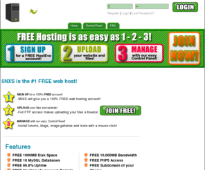 5nxs.com: 5NXS
HostEvo is the best FREE web host in the world.  Sign up at www.5nxs.com and find out why.  Our free web hosting is better than paid hosting in most cases.  We strive to provide the best value for our customers.