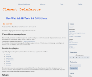 divarvel.fr: Clément Delafargue - Dev Web && Hi-Tech && GNU/Linux
Blog de Clément Delafargue sur les NTIC et toutes les geekeries envisageables