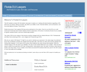 dui-fla.com: FLORIDA DUI Lawyer| Florida Drunk Driving Defense
Florida DUI Law, Resourses, and Florida DUI Defense Lawyer Directory