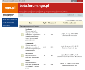 forum.ngo.pl: Strona główna forum - beta.forum.ngo.pl
Forum dyskusyjne portalu organizacji pozarządowych www.ngo.pl. 