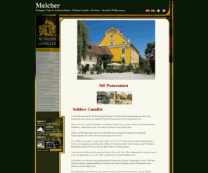 melcher.at: Melcher Template: Schloss Gamlitz
Internet-Präsenz von Schloss Gamlitz, Heiraten in der Südsteiermark bei Arnold Melcher