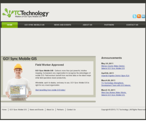 gosync.com: TC Technology Mobile GIS Experts
GO! Sync Mobile GIS delivers more than just powerful, intuitive mapping; it empowers any organization to recognize the advantages of mobile GIS.  Field workers benefit from real time data on the latest maps while field operations boost productivity.