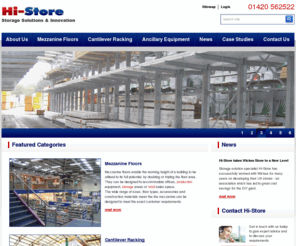 hi-store.co.uk: Hi-Store Racking and Storage Solutions for Mezzanine Floors, Warehouse Racking and Retail Display
Hi-Store manufacturers, designs and installs cantilever racking, mezzanine flooring, storage and materials handling systems for a wide variety of applications
