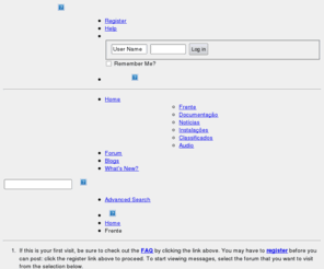 sqinstalls.com: SQInstalls.com Forum - Frente
vBulletin 4.0 Publishing Suite with CMS