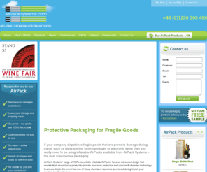 airpacksystems.com: Protective Packaging | Fragile Packaging | Bottle Packaging | Toner Cartridge Packaging | Inflatable Packaging | AirPack Systems
Protective Packaging for Fragile Goods. Use AirPack Systems 100% recyclable inflatable packaging to reduce your damages and returns whilst also lowering your storage and shipping costs.