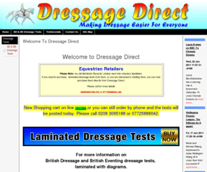 eq-man.com: Welcome to Dressage Direct
British Dressage & Beitish Eventing Laminated Bressage Tests Membership Site For Riders.