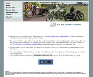 kardecha.com: Cheshire and North Wales Section - Home
AJS and Matchless Owners Club, Cheshire and North Wales Section dedicated to maintaining and riding the marque.