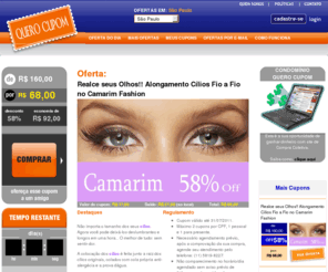 querocupom.com.br: Quero Cupom - Portal de Descontos
Oferta: 1 Sessão Podologia Completa, Esfoliação, Hidratação com Parafina Fria, 1 Sessão Reflexologia: De R$ 130,00 por R$ 62,40 (52% OFF) 