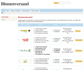 blumenversand-weltweit.de: Blumenversand • Blumen online verschicken
Blumenversand und Blumen online verschicken. Gutscheine für verschiedene Blumenversender.