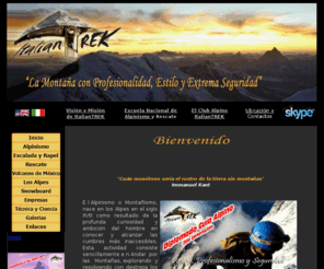 italiantrek.com: ItalianTREK - Escuela Nacional de Alpinismo y Rescate Alpino - Aventuras de Escalada, Alta Montaña, Montañismo, Esquí y Snowboard
Aventuras de Escalada, Alta Montaña, Esquí y Snowboard; Cursos de Alpinismo, Montañismo, Escalada en Hielo, Escalda en Roca, Alta Montaña y Diplomados para Guias Alpinos y Técnicos de Rescate Alpino