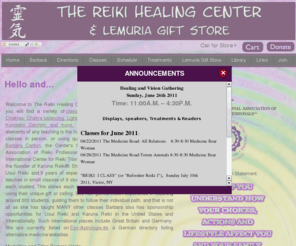 lemuriagiftstore.com: Lemuria Gift Store
Reiki Healing Center in Rochester/Victor New York. 
	Barbara Carlton Reiki and Karuna Master. Many classes and activities. Gift store.