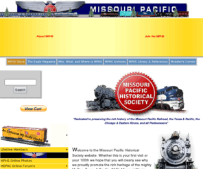 mopac.org: Missouri Pacific Historical Society
Official home site of the Missouri Pacific Pacific Historical Society (MPHS)