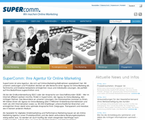 nlhost.de: Ihre Agentur für Online Marketing » SuperComm Data Marketing GmbH
Supercomm ist Ihre Agentur für Online Marketing. Unter der Leitung von Sven Nobereit bieten wir beispielsweise E-Mail Marketing, Bannerwerbung und Fax-Marketing an.