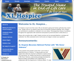 xlhospice.com: XL Hospice end of life care, Idaho
XL Hospice is a local, family owned, hospice with nearly 20 years experience in quality end of life care.