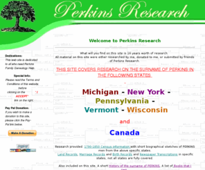 perkinsresearch.com: Perkins Research
Perkins Research - Perkins Genealogy.