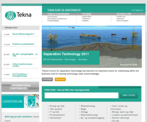 teknakurs.no: Tekna kurs og konferanser - forsiden
Tekna Kurs er en del av den faglige virksomheten til Tekna, som organiserer personer med teknisk-naturvitenskapelig utdanning.