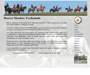 beavermeadowfoxhounds.ca: Beaver Meadow Foxhounds
Beaver Meadow Foxhounds