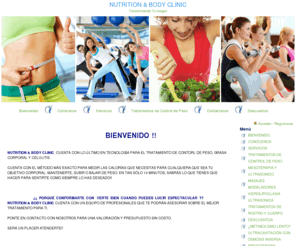 nutritionandbodyclinic.com: BIENVENIDO NUTRITION & BODY CLINIC
En Nutrition & Body Clinic tenemos lo último en tecnología nutricional para el tratamiento del control de peso y todo lo que se refiere a clínica del cuerpo. 