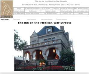 acanthus.biz: Inn on the Mexican War Streets
