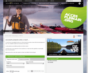 accespleinair.net: Plein air - Tourisme Abitibi-Témiscamingue
