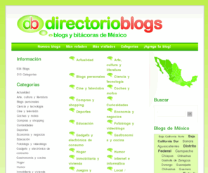 directorioblogs.com.mx: DirectorioBlogs.com.mx - Directorio de blogs de México
Post de reyeno Ritmologia MM Cocina Creativa MTY/MEX Escritura Libre La Ventana Laboratorio Gourmet Elmisterio - Donde la verdad se a dicho Aprende marketing por internet Arquitectura ixba Bionero.org