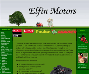 elfinmotors.com: Elfin Motors - Small Engine Service and Repair
 Description is used by some search engines