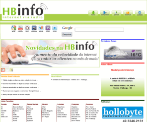 hbinfo.com.br: HBiNFO - Internet banda larga via Rádio - Fraiburgo - SC
