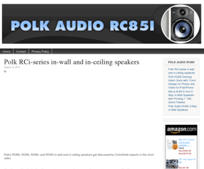 polkaudiorc85i.com: Polk Audio RC85i
Polk Audio RC85i