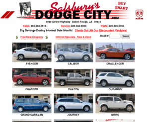 salsburysdodgecity.com: SalsburysDodgeCity.com
Salsbury's Dodge City - Your Number #1 Dodge Dealer in Louisiana for 24 years and counting...