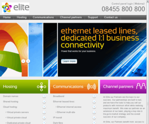 elite.net.uk: Elite :: UK Network Provider
Elite. UK Based Network Provider. Ethernet Solutions, Colocation, IP Transit, Leased Lines.