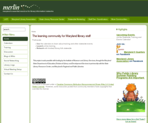 merlincommunity.org: merlin | Maryland's Essential Resource for Library Information Networks - Home
Merlin - Maryland's Essential Resource for Library Information Networks