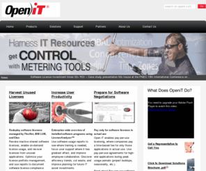 openit.com: Open iT: IT & Software Asset Management Software, License Harvesting, FlexNet Metering
Open iT provides software for optimizing IT resource usage which helps managers meter and monitor companies' IT software and hardware resources. Reports provide critical insights into IT usage, resulting in effective decision-making related to cost optimization, technology uptake, asset efficiency, internal chargeback and pay-per-use agreements...