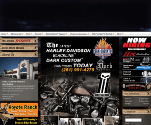 sanjacintohd.com: Harley Davidson Motorcycles, Houston Dealers, and Pre Owned.
Official Harley-Davidson motorcycle dealership in Houston Texas, with new motorcycles, accessories, parts, service, rental and more!