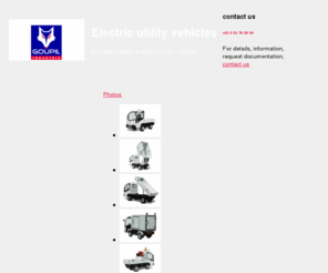 electric-utility-vehicles.com: Electric utility vehicles GOUPIL - Manufacturer of electric utility vehicles
Goupil Industry offers a complete range of electric vehicles to answer all your local requirements.