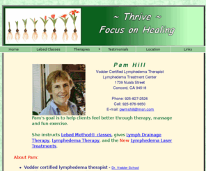 thrivefocusonhealing.com: Thrive/Focus on Healing
I'm certified in Manual Lymph Drainage, Lebed Method®, Lymphedema Therapy, and Lebed teacher.