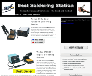 bestsolderingstation.com: Best Soldering Station - Consumer Complaints and Feedback
We have all the Best Soldering Station Reviews on our site with real consumer feedback.  We also reveal where to purchase a soldering station for up to 60% OFF!