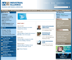 industrialalliance.net: Industrielle Alliance, assurance et services financiers. Assurance vie, produits financiers, assurance auto, épargne études, retraite, REER, rentes, fonds, prêt hypotécaire, assurance habitation, valeurs mobilières, Quebec, Toronto, Vancouver / Industrial Alliance, insurance and financial services. Life insurance, auto insurance, savings, retirement, RRSP, savings plan, funds, loans, mortgage.
Industrielle Alliance, assurance et services financiers. Assurance vie, produits financiers, assurance auto, épargne études, retraite, REER, rentes, fonds, prêt hypotécaire, assurance habitation, valeurs mobilières, Quebec / Industrial Alliance, insurance and financial services. Life insurance, auto insurance, savings, retirement, RRSP, savings plan, funds, loans, mortgage.