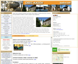 kadov.net: Kadov
Oficiální stránky obce Kadov