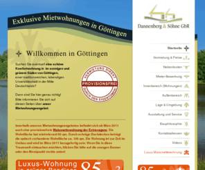 goettingen-mietwohnungen.de: Mietwohnungen Göttingen Geismar Wohnungen mieten in Göttingen Komfortwohnung in grüner Randlage - Dannenberg & Söhne GbR
Schön gelegene exklusive Mietwohnungen in Göttingen-Geismar in grüner Randlage