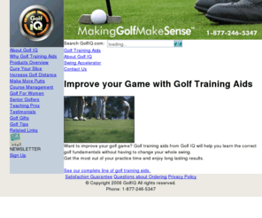 golfiq.com: Homepage – Golf Training Aids from Golf IQ improve your golf swing.
